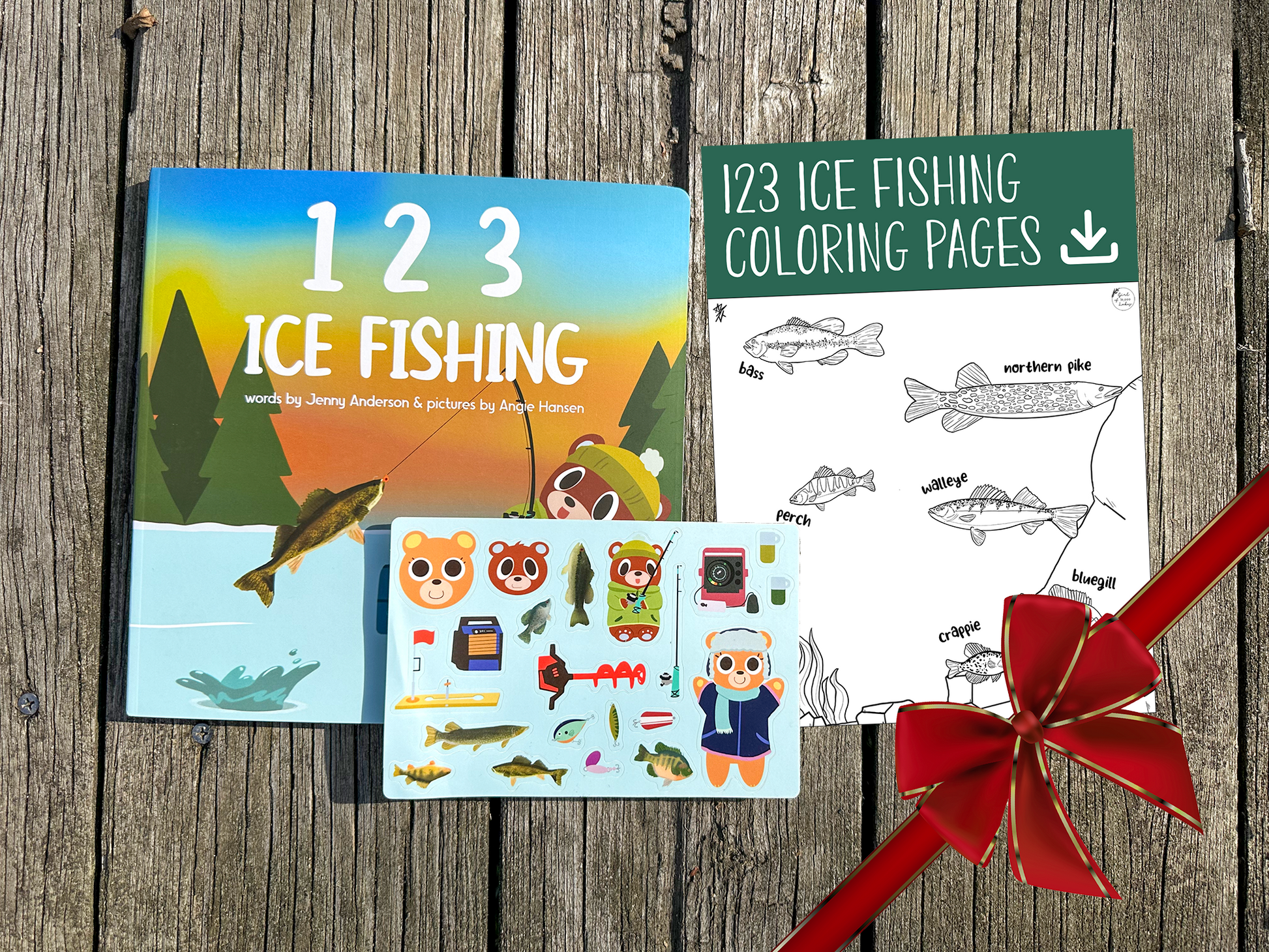 123 Ice Fishing Adventure Gift Set – Girl of 10,000 Lakes