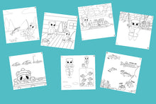 Load image into Gallery viewer, 123 Ice Fishing Coloring Book, Digital/Instant Download
